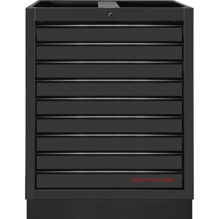 MOBILIO Schubladenschrank, 9 Schubladen BLK 3964-13-BLK - Hischier Auto AG