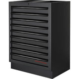 MOBILIO Schubladenschrank, 9 Schubladen BLK 3964-13-BLK