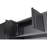 MOBILIO Oberschrank 2-Türig mit Schloss BLK 3964-31-BLK