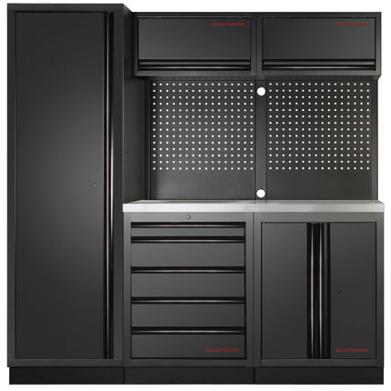 MOBILIO BLK 3er Komplett-Kombi mit Lochwand Edelstahl 430 3964A-BLK-IX - Hischier Auto AG