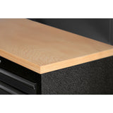 MOBILIO BLK 3er Komplett-Kombi mit Lochwand Buche 3964A-BLK