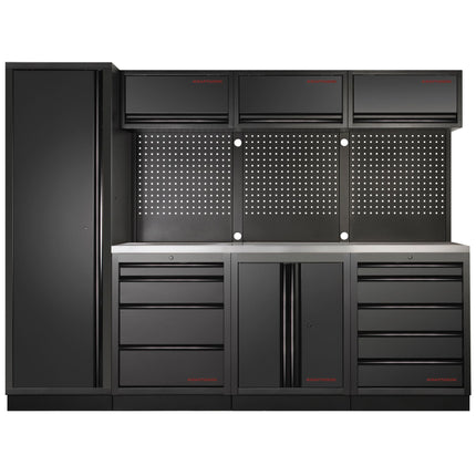 MOBILIO BLK 4er Kombi mit Lochwand, Edelstahl 430 3964B-BLK-IX - Hischier Auto AG