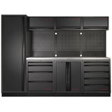 MOBILIO BLK 4er Kombi mit Lochwand, Edelstahl 430 3964B-BLK-IX