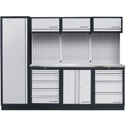 4-Element-Schrankw. mit Lochwand Inox 3964BIX - Hischier Auto AG