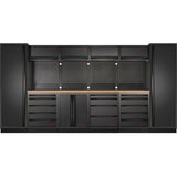 MOBILIO BLK 6er Komplett-Kombi mit Lochwand Buche 3964C-BLK