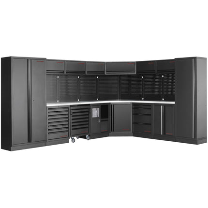 MOBILIO BLK 8er Komplett-Kombi mit Lochwand Edelstahl 430 3964E-BLK-IX - Hischier Auto AG