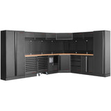 MOBILIO BLK 8er Komplett-Kombi mit Lochwand Buche 3964E-BLK