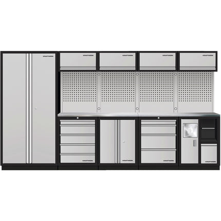 5-Element-Schrankw. mit Lochwand Inox 3964HIX - Hischier Auto AG