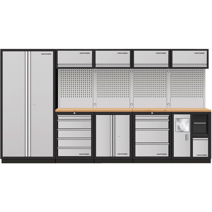 5-Element-Schrankw. mit Lochwand, Buche 3964H - Hischier Auto AG