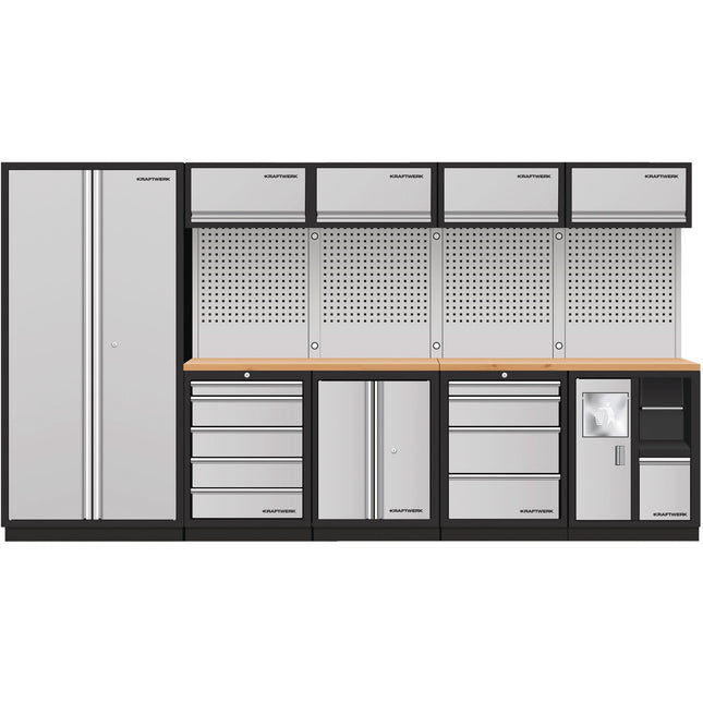 5-Element-Schrankw. mit Lochwand, Buche 3964H - Hischier Auto AG