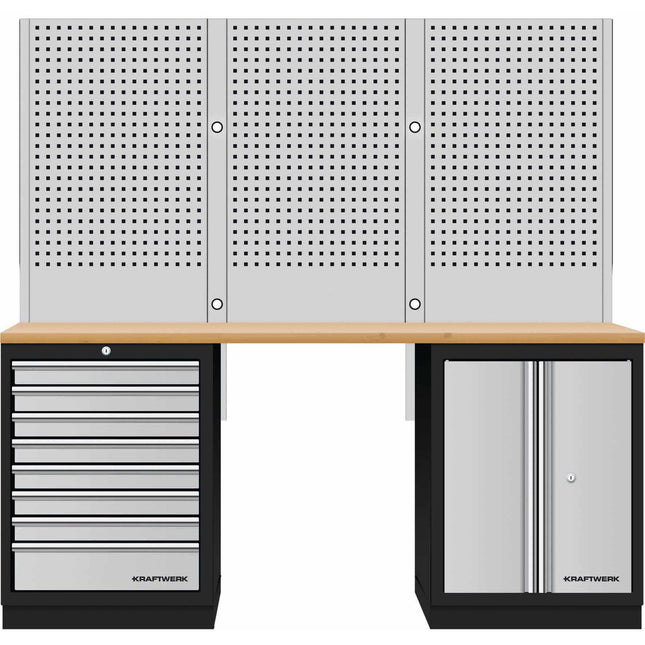 Mobilio 2er Kombi mit Lochwand, Buche Multiplex 3964K-80S-W - Hischier Auto AG