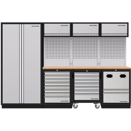 MOBILIO 4er Komplett-Kombi mit Lochwand, Buche Multiplex 3964K - Hischier Auto AG