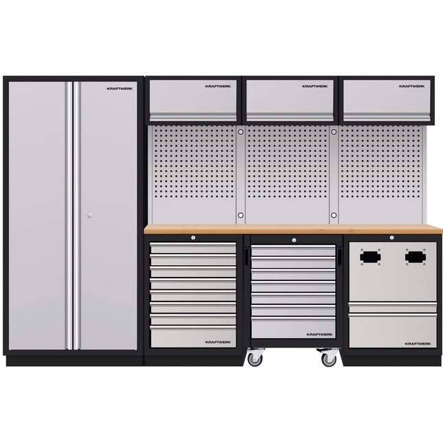 MOBILIO 4er Komplett-Kombi mit Lochwand, Buche Multiplex 3964K - Hischier Auto AG