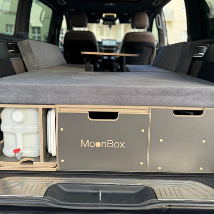 Moonbox Campingbox mit Tisch Van/Bus 119cm Modify Dunkelgrau Moonbox