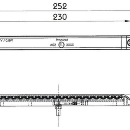 Proplast – LED-Schluss-Bremsleuchte Pro-Can XL, 24 V - 40026432 - 1 - Stück Proplast