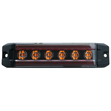 Proplast - LED Positionsleuchte rot + Blitzleuchte gelb PRO-MINI-RAIL 12/24 V - 1 - Stück Proplast