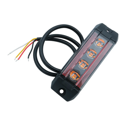 Proplast - LED Positionsleuchte rot + Blitzleuchte gelb PRO-MICRO-RAIL 12/24 V - 1 - Stück Proplast