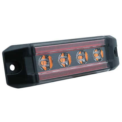 Proplast - LED Positionsleuchte rot + Blitzleuchte gelb PRO-MICRO-RAIL 12/24 V - 1 - Stück Proplast