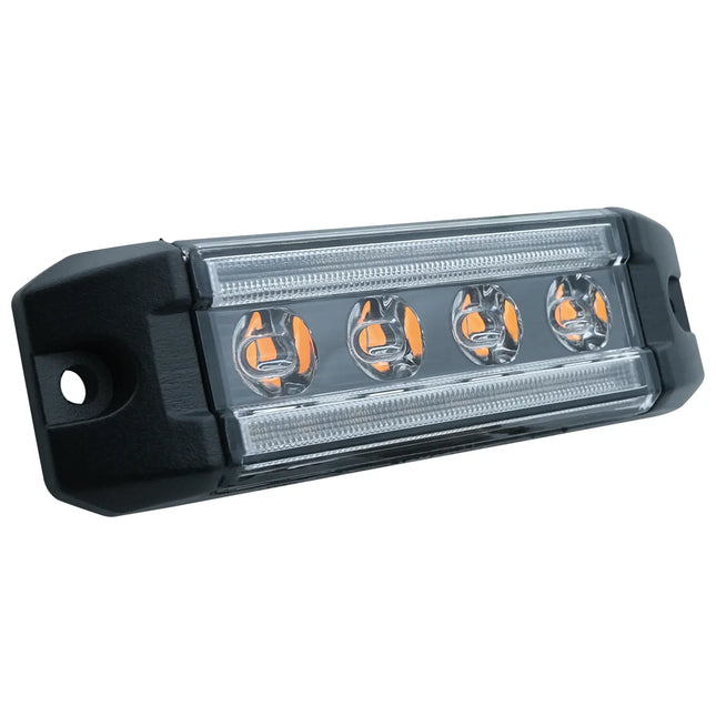 Proplast - LED Positionsleuchte weiss + Blitzleuchte gelb PRO-MICRO-RAIL 12/24 V - 1 - Stück Proplast