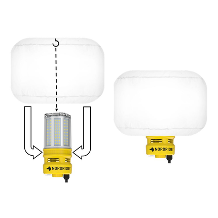 Kompaktes LED-Ballonleuchten Set für Flächenbeleuchtung 4043 - Hischier Auto AG