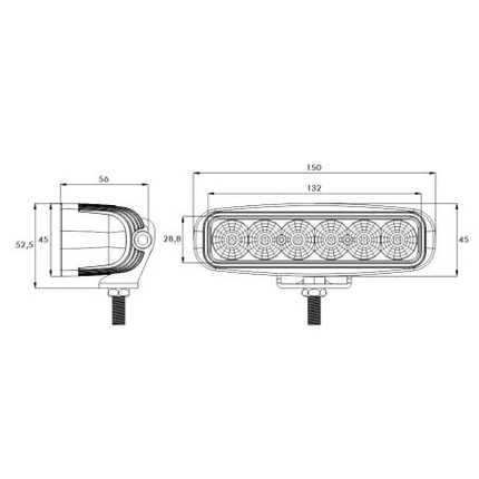 LED-Arbeits- und Rückfahrscheinw. 12/24 V ADR - 40474003 - 1 - Stück Proplast