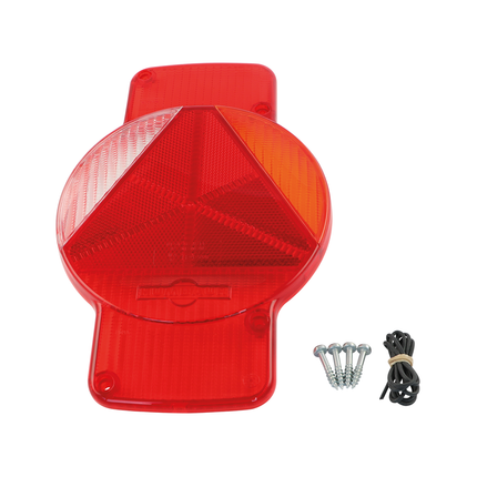 Ersatzglas rechts für Humbaur-Schlussleuchte vertikal - 40500039 - 1 - Stück Diverse