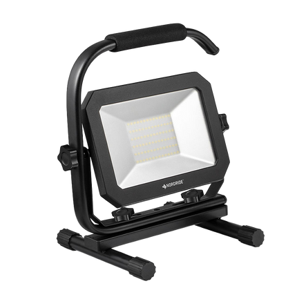 LED-Baustrahler 230 V / 50 W mit Kabel und Halterung