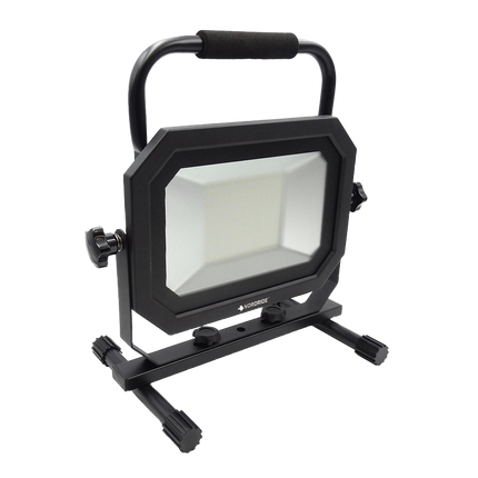 LED-Baustrahler 230 V / 100 W mit Kabel und Halterung