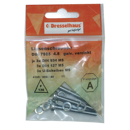 Schraubenset zu Steckdosen M5 x 40mm