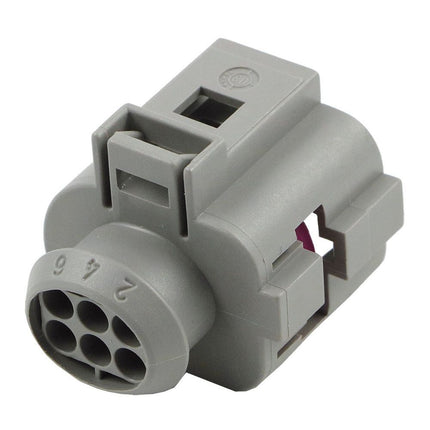 Buchsenkontaktgehäuse 6P Serie 1.5FEP VW, grau