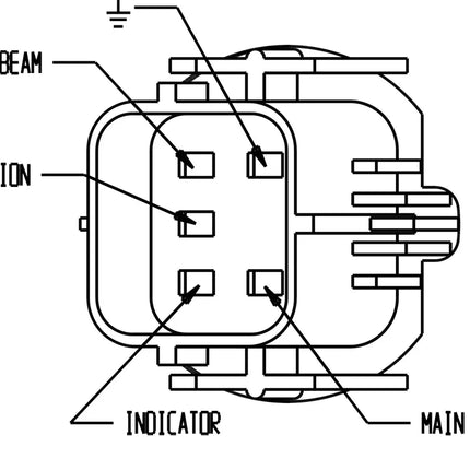 Nordic N500 AEBI Hauptscheinwerfer H4 links - 1 - Stück