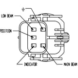 Nordic N500 AEBI Hauptscheinwerfer H4 links 44045503