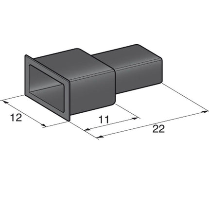 MTA Steckgehäuse 6.3 mm männlich 1-pol