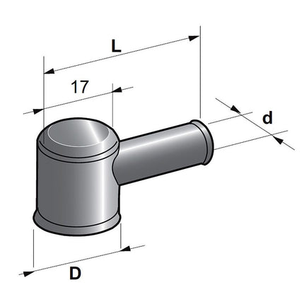 Gummischutzkappe 61 mm ø 16 mm