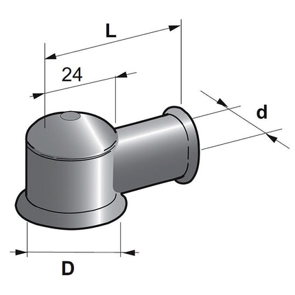 Gummischutzkappe 48 mm ø 21 mm