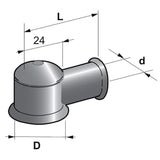 Gummischutzkappe 48 mm ø 21 mm 4410400