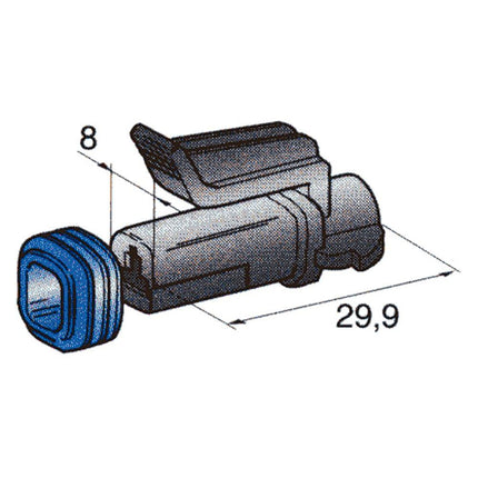 Buchsengehäuse Delphi Metri-Pack 280, 1polig 4423510 - Hischier Auto AG