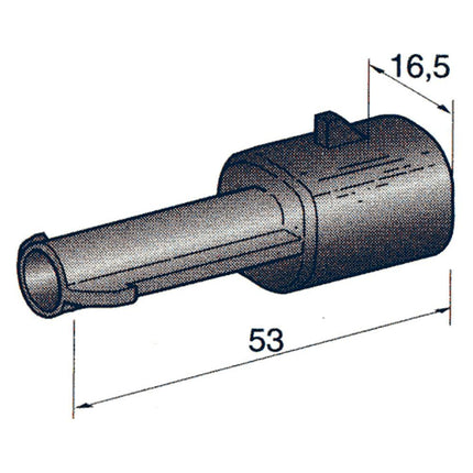 Steckergehäuse Delphi Metri-Pack 280 1polig 4423520 - Hischier Auto AG