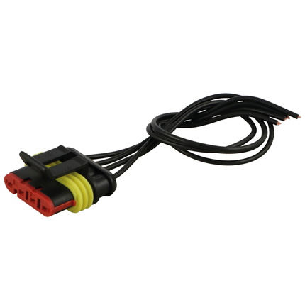 Buchsengeh. Typ SUPERSEAL 1.5, 4-pol. mit Kabel