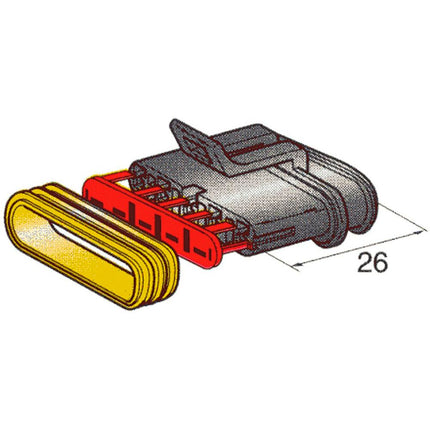 Buchsengehäuse SUPERSEAL 1.5, 5-pol - 4423700 - 1 - Stück Diverse
