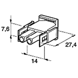 Steckgehäuse männlich MATE-N-LOK 2-pol 4426030