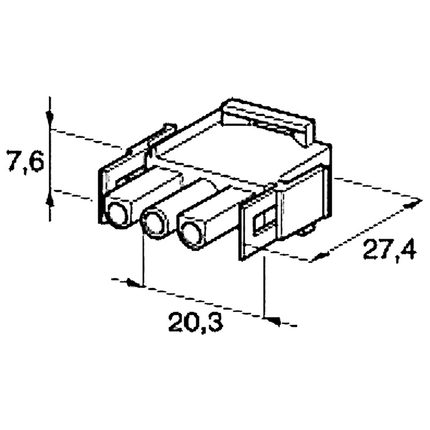 Steckgehäuse männlich MATE-N-LOK 3-pol 4426050 - Hischier Auto AG