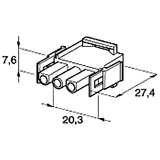 Steckgehäuse männlich MATE-N-LOK 3-pol 4426050