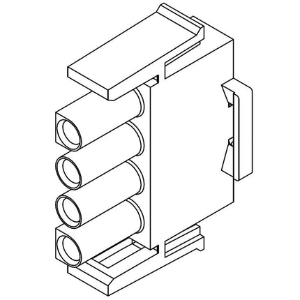 Steckgehäuse männlich MATE-N-LOK 4-pol 4426070 - Hischier Auto AG