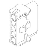 Steckgehäuse weiblich MATE-N-LOK 5-pol 4426100