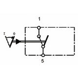 Pneutron Taster DTW "heben/senken gelb“ 119032