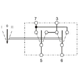 Schalter ohne Symboleinsatz 444100K