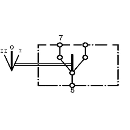 APEM - Wippschalter 1 - 0 - 2