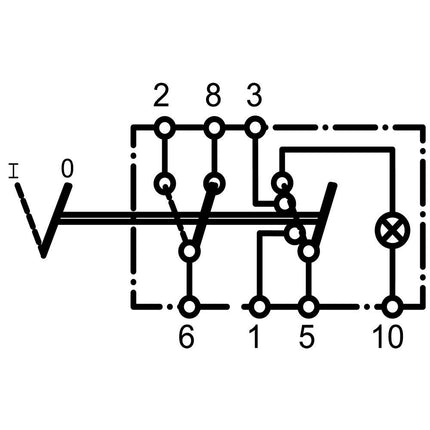 Schalter mit Warnblinksymbol 12V 444190K - Hischier Auto AG