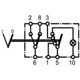 Schalter mit Warnblinksymbol 12V 444190K